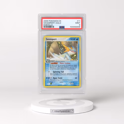 2005 Pokémon EX Emerald #11 Swampert - Holo (PSA 9 MINT)
