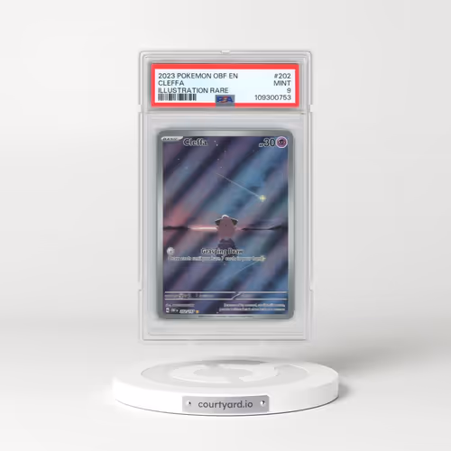 2023 Pokémon Obf EN-Obsidian Flames #202 Cleffa - Illustration Rare (PSA 9 MINT)