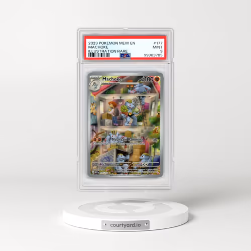 2023 Pokémon Mew EN-151 #177 Machoke - Illustration Rare (PSA 9 MINT)