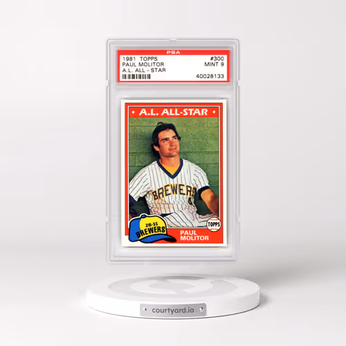 1981 Topps #300 Paul Molitor (PSA 9 MINT)