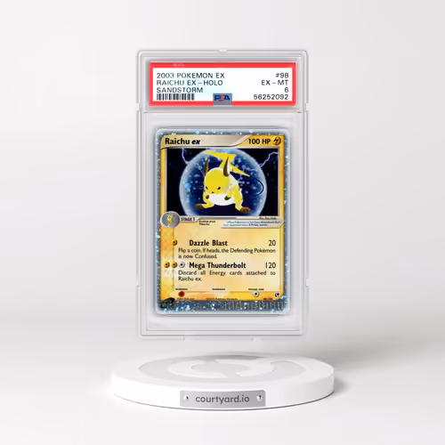 2003 Pokémon EX Sandstorm #98 Raichu EX - Holo Holo (PSA 6 EX-MT)