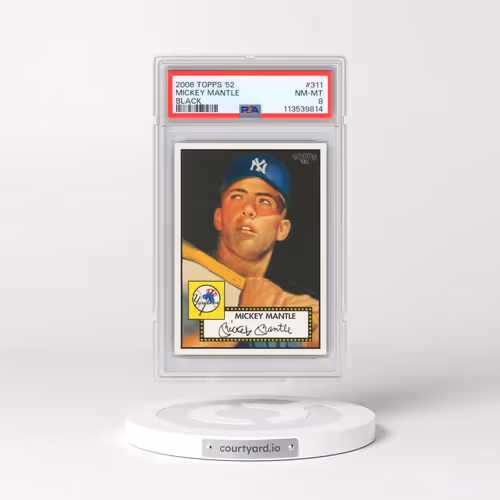 2006 Topps '52 #311 Mickey Mantle - Black (PSA 8 NM-MT)