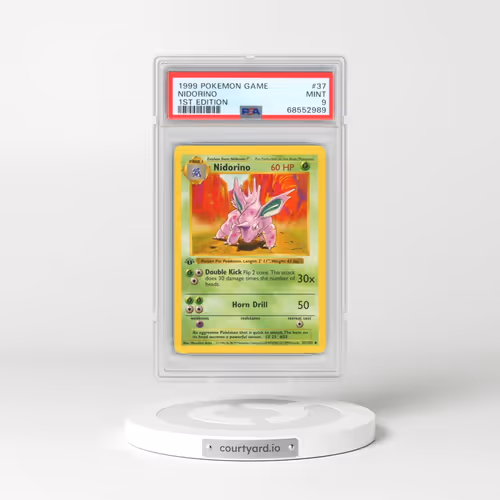 1999 Pokémon Game #37 Nidorino - 1st Edition (PSA 9 MINT)