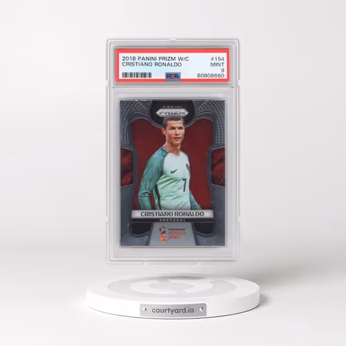 2018 Panini Prizm World Cup #154 Cristiano Ronaldo (PSA 9 MINT)
