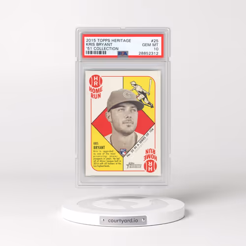 2015 Topps Heritage '51 Collection #25 Kris Bryant (PSA 10 GEM MINT)