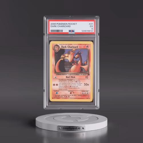 2000 Pokémon Rocket #21 Dark Charizard (PSA 5 EX)