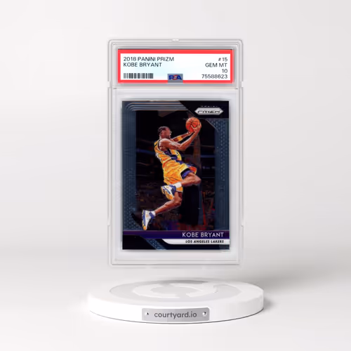 2018 Panini Prizm #15 Kobe Bryant (PSA 10 GEM MINT)