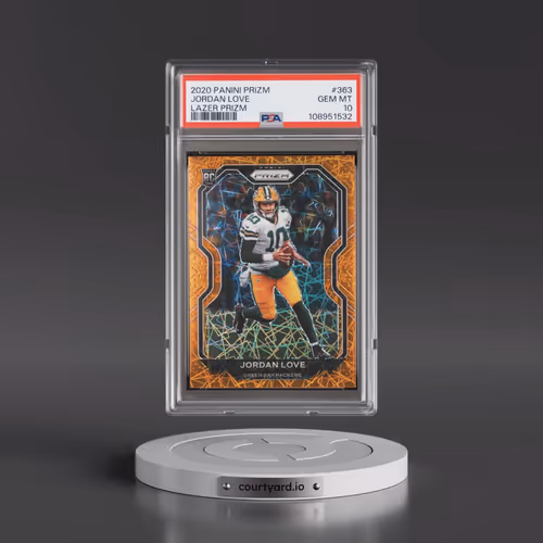 2020 Panini Prizm #363 Jordan Love - Lazer Prizm (PSA 10 GEM MINT)