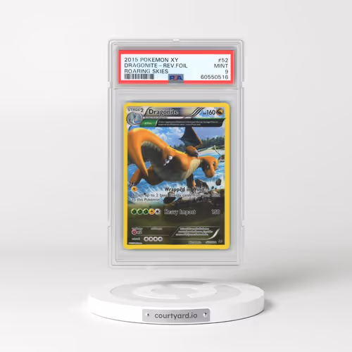 2015 Pokémon XY Roaring Skies #52 Dragonite - Reverse Foil (PSA 9 MINT)
