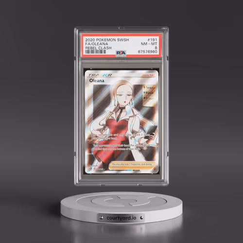 2020 Pokémon Sword & Shield Rebel Clash #191 Oleana - Full Art (PSA 8 NM-MT)