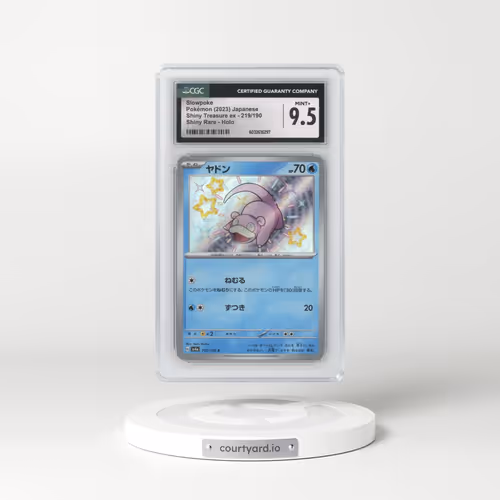2023 Shiny Treasure ex #219/190 Slowpoke - Shiny Rare Holo (CGC 9.5 MINT+)