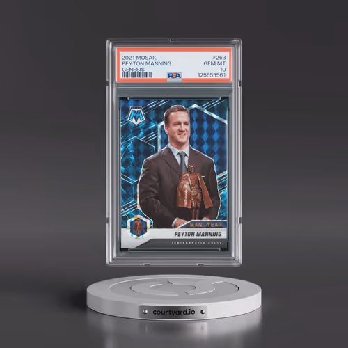 2021 Panini Mosaic #263 Peyton Manning - Genesis (PSA 10 GEM MINT)