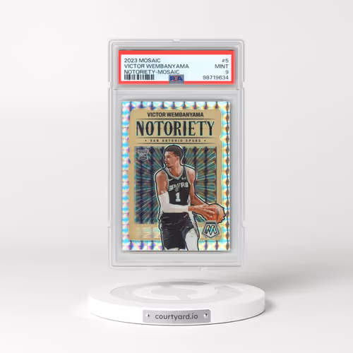 2023 Panini Mosaic Notoriety #5 Victor Wembanyama - Mosaic (PSA 9 MINT)