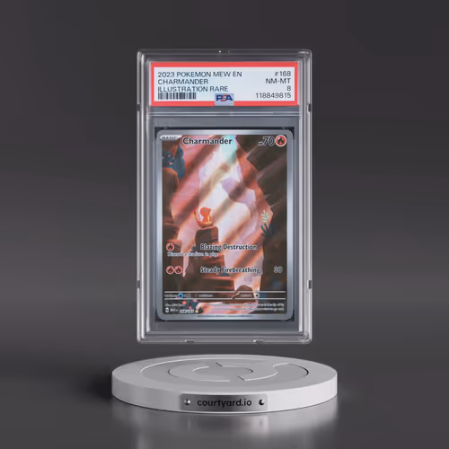 2023 Pokémon Mew EN-151 #168 Charmander - Illustration Rare (PSA 8 NM-MT)