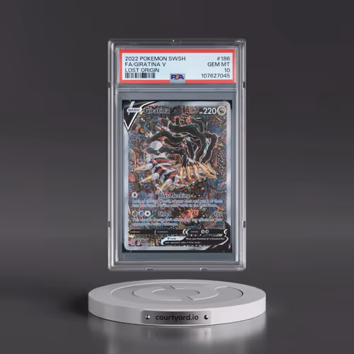 2022 Pokémon Sword & Shield Lost Origin #186 Giratina V - Holo Full Art (PSA 10 GEM MINT)