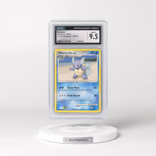 2007 Secret Wonders #75/132 Wartortle (CGC 9.5 MINT+)
