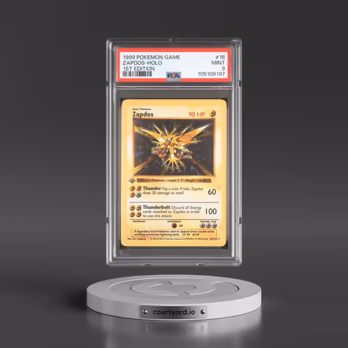 1999 Pokémon Game #16 Zapdos - 1st Edition Holo (PSA 9 MINT)