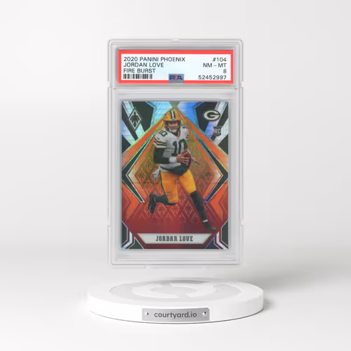 2020 Panini Phoenix #104 Jordan Love - Fire Burst (PSA 8 NM-MT)