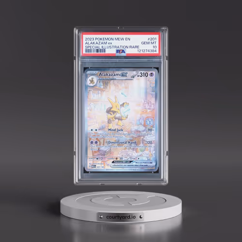 2023 Pokémon Mew EN-151 #201 Alakazam EX - Holo Special Illustration Rare (PSA 10 GEM MINT)