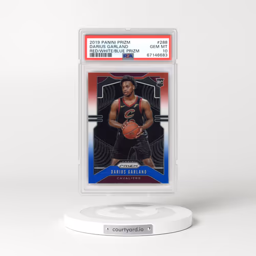 2019 Panini Prizm #288 Darius Garland - Red/White/Blue Prizm (PSA 10 GEM MINT)