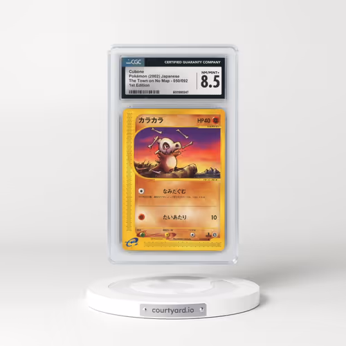 2002 The Town on No Map #050/092 Cubone - 1st Edition (CGC 8.5 NM-MT+)