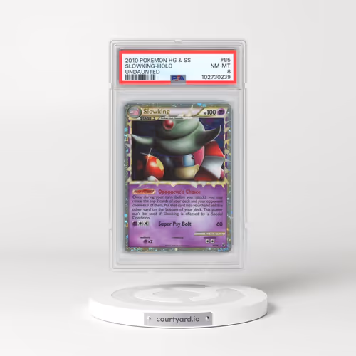 2010 Pokémon Heartgold & Soulsilver Undaunted #85 Slowking - Holo (PSA 8 NM-MT)