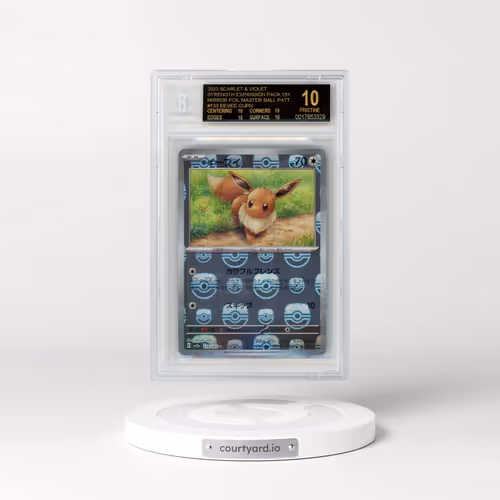 2023 Pokémon Card 151 #133 Eevee - Reverse Holo Master Ball (BGS 10 PRISTINE)