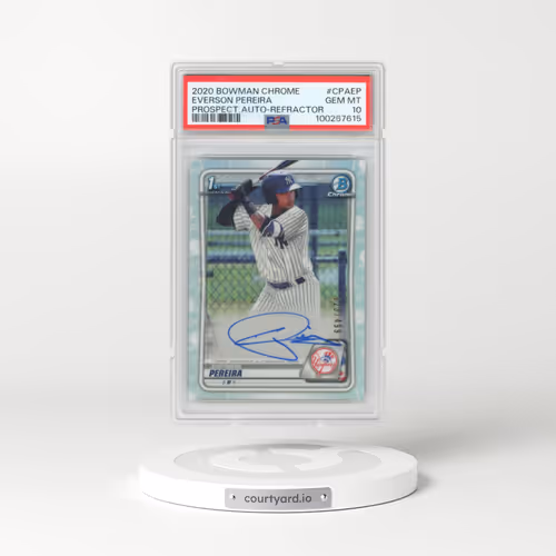 2020 Bowman Chrome Prospect Autographs #CPAEP Everson Pereira - Refractor (PSA 10 GEM MINT)