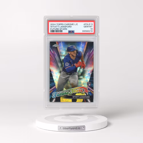 2024 Topps Chrome Logofractor Edition Future Stars #FSLE13 Wyatt Langford (PSA 10 GEM MINT)