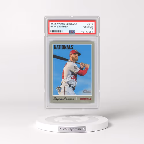 2019 Topps Heritage #415 Bryce Harper (PSA 10 GEM MINT)