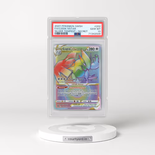2022 Pokémon Sword & Shield Silver Tempest #202 Lugia Vstar - Full Art Secret (PSA 10 GEM MINT)