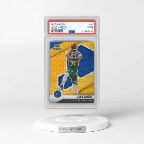 2020 Panini Mosaic #47 Luka Doncic - Gold Wave (PSA 9 MINT)