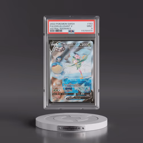 2022 Pokémon Sword & Shield Astral Radiance #163 Hisuian Lilligant V - Holo Full Art (PSA 9 MINT)