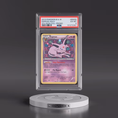 2013 Pokémon Black & White Promo #BW92 Espeon - Holo Sylveon Collection (PSA 6 EX-MT)