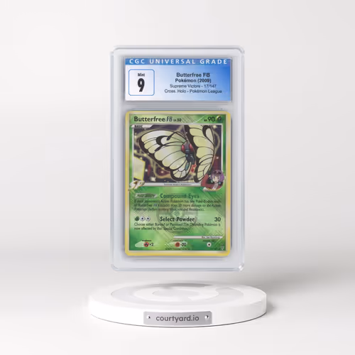 2009 Pokémon Platinum Supreme Victors #17 Butterfree FB - Holo Crosshatch-2010 Pokemon League (CGC 9