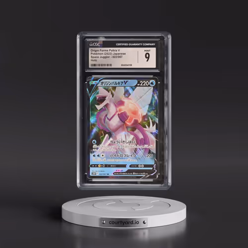 2022 Space Juggler #022/067 Origin Forme Palkia V - Holo (CGC 9 MINT)