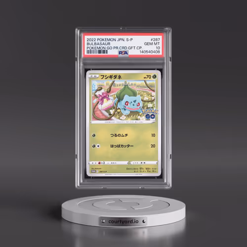 2022 Pokémon S Promo #287 Bulbasaur - Pokemon Go Promo Card Gift Campaign (PSA 10 GEM MINT)