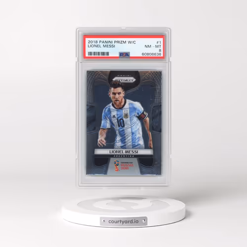 2018 Panini Prizm World Cup #1 Lionel Messi (PSA 8 NM-MT)