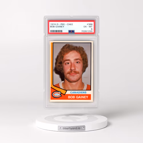 1974 O-Pee-Chee #388 Bob Gainey (PSA 6 EX-MT)