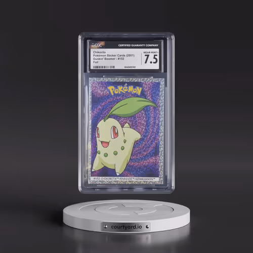 1999 Pokémon Sticker Cards (Dunkin' Boomer) - English #152 Chikorita - Foil (CGC 7.5 NM+)