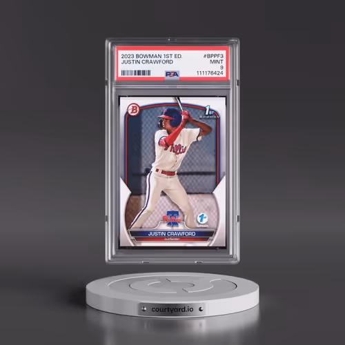 2023 Bowman 1st Edition #BPPF3 Justin Crawford (PSA 9 MINT)
