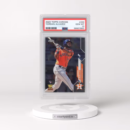 2020 Topps Chrome #200 Yordan Alvarez (PSA 10 GEM MINT)