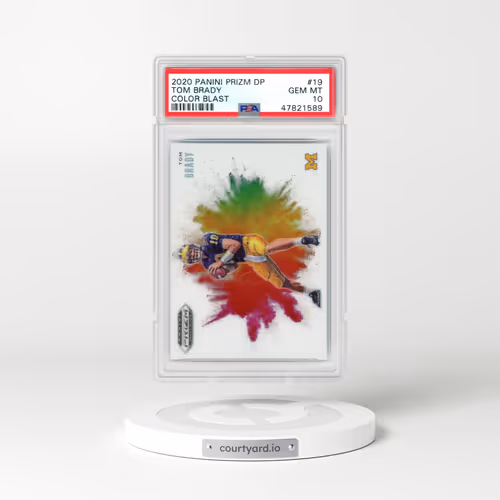2020 Panini Prizm Draft Picks Color Blast #19 Tom Brady (PSA 10 GEM MINT)
