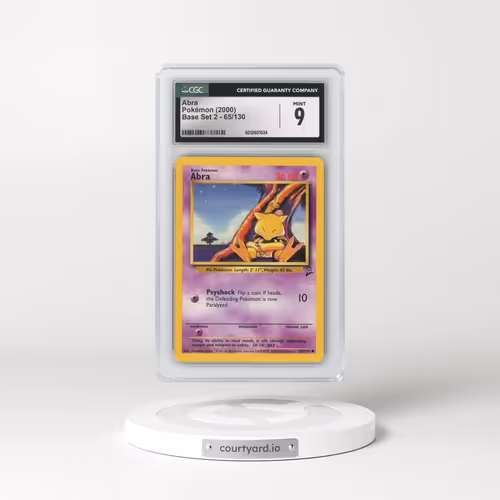 2000 Base Set 2 #65/130 Abra (CGC 9 MINT)