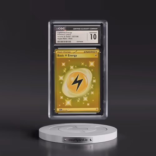 2023 Pokémon Svi EN-Scarlet & Violet #257 Basic Lightning Energy - Hyper Rare (CGC 10 GEM MINT)