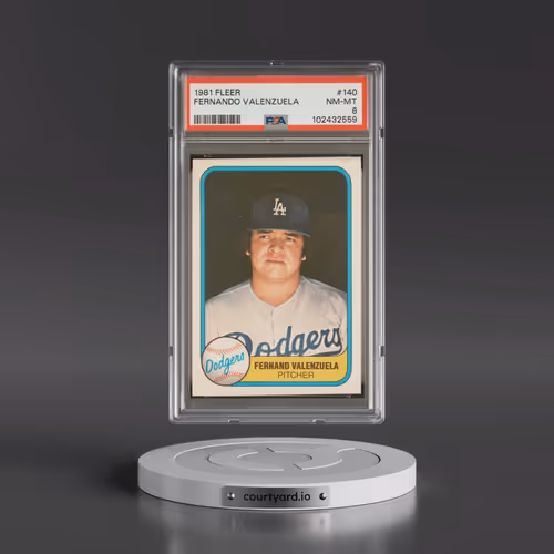 1981 Fleer #140 Fernando Valenzuela (PSA 8 NM-MT)