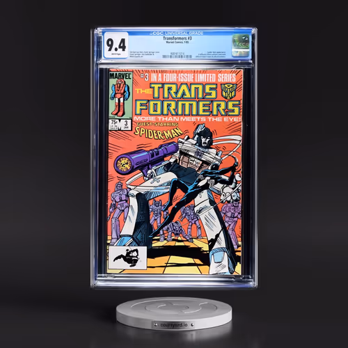 Transformers #3 CGC 9.4 White Pages (Marvel Comics, 1/85) - Universal