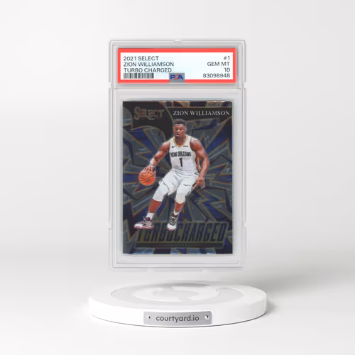 2021 Panini Select Turbo Charged #1 Zion Williamson (PSA 10 GEM MINT)