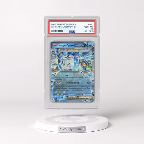 2025 Pokémon Pre EN-Prismatic Evolutions #027 Wellspring Mask Ogerpon EX - Holo (PSA 10 GEM MINT)