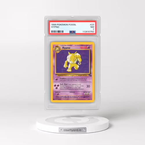 1999 Pokémon Fossil #23 Hypno (PSA 7 NM)